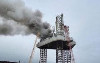 Workers Rescued After Oil Rig Fire Breaks Out Near Port Arthur